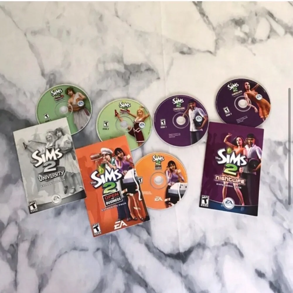 📀3for$12📀 The Sims 2 Hot Date Nightlife Pack PC CD Game Discs